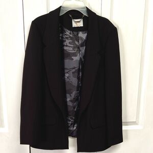 Fracomina Sophisticated Black Women's Open Blazer Size 14